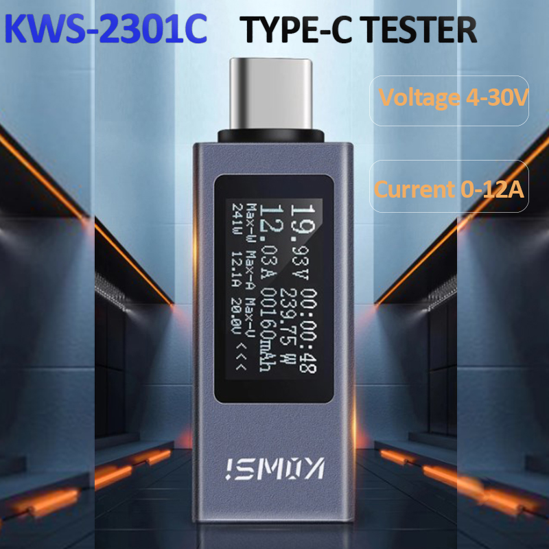 Type-C Current Voltage Monitor - đánh giá và giá Power Supply Tester