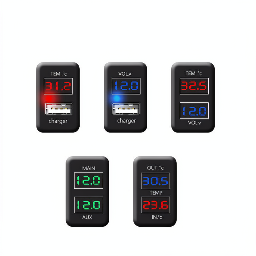 Car USB Fast Charger For Toyot - đánh giá và giá Power Supply Tester