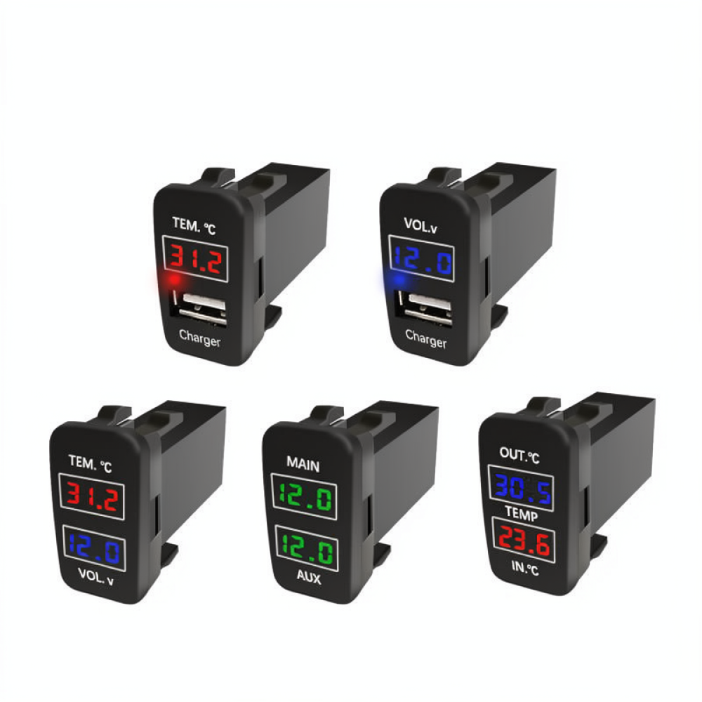 Car USB Fast Charger For Toyot - đánh giá và giá Power Supply Tester