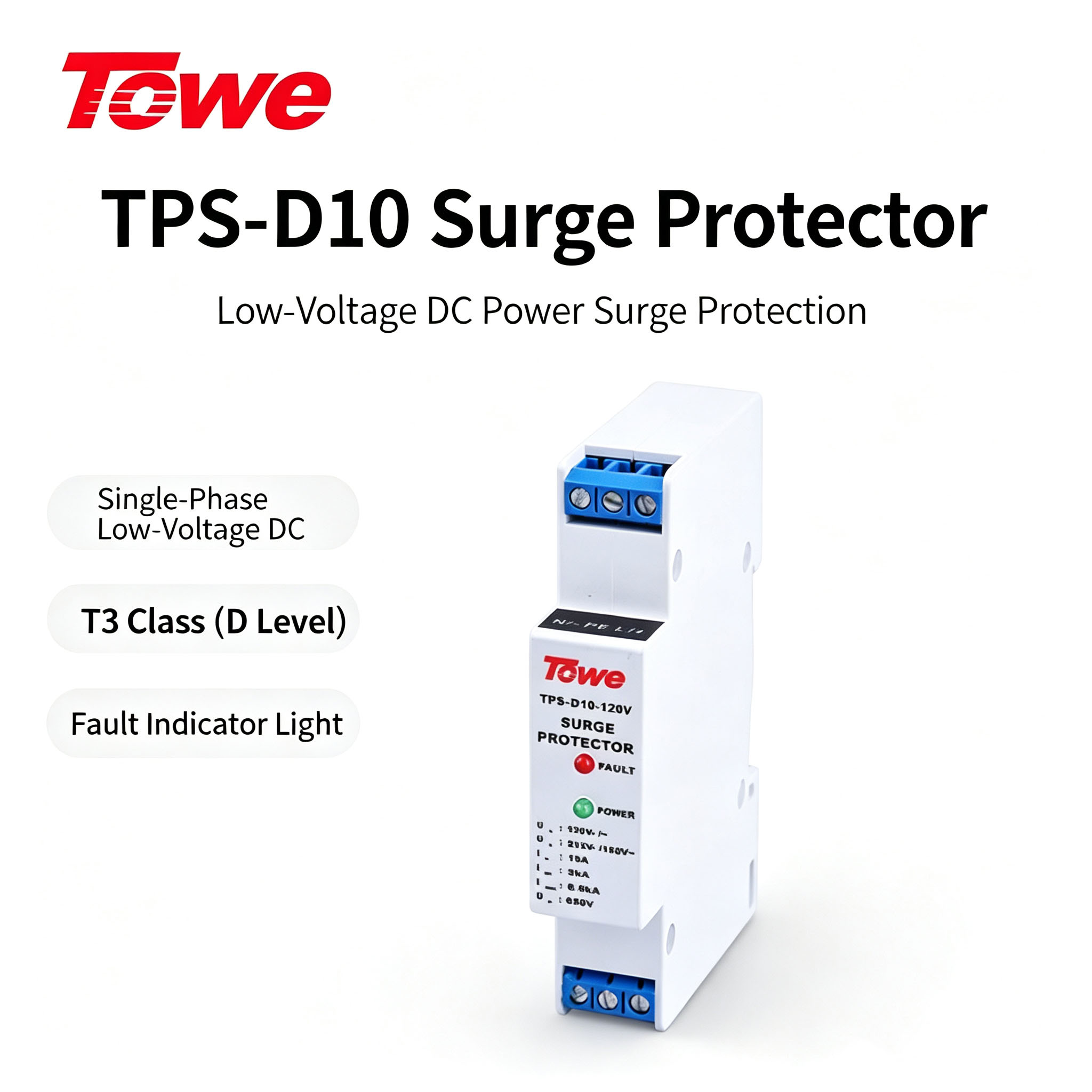 TOWE Type 3 DC SPD Surge Prote - đánh giá và giá Dc Power Supply 12V