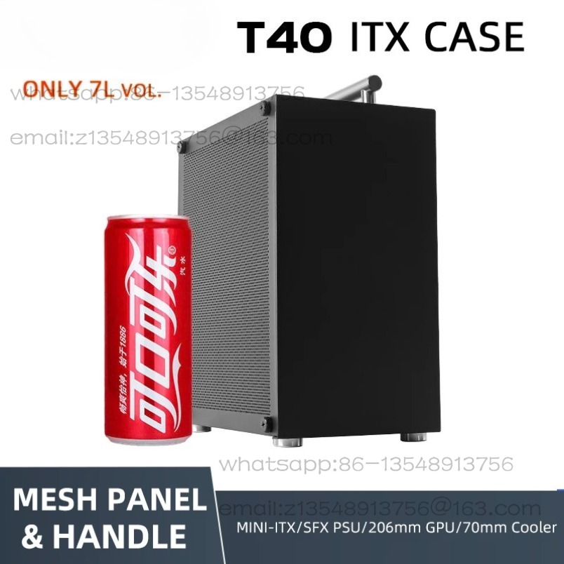 T40 Mini ITX Black Case 7L Gam - đánh giá và giá Psu Computer