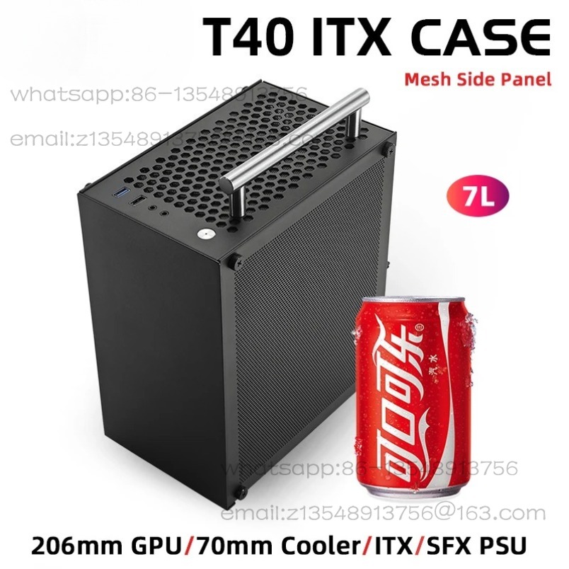 T40 Mini ITX Black Case 7L Gam - đánh giá và giá Psu Computer