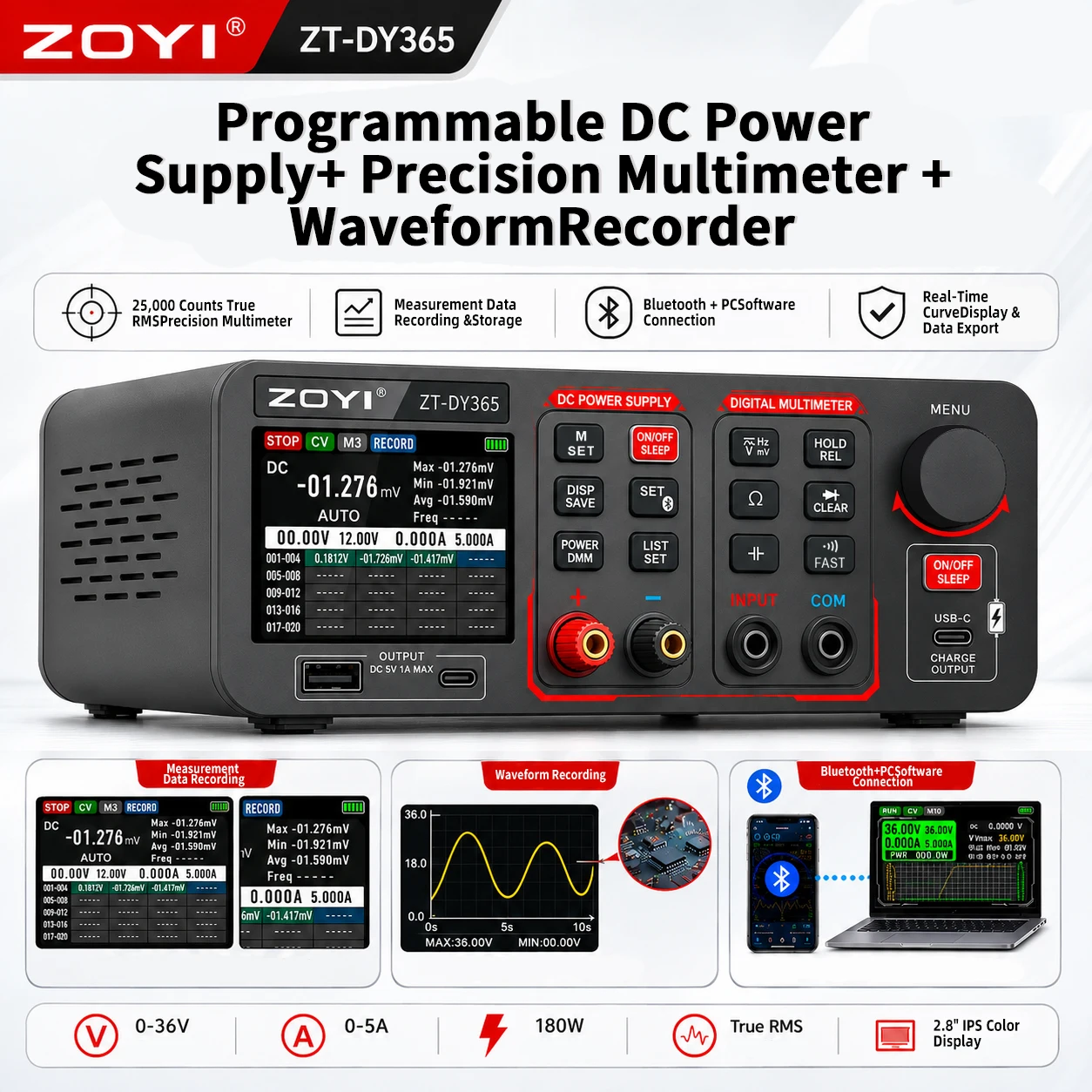 ZOYI DY365 2-in-1 Bench Power  - đánh giá và giá Pc Power Supply
